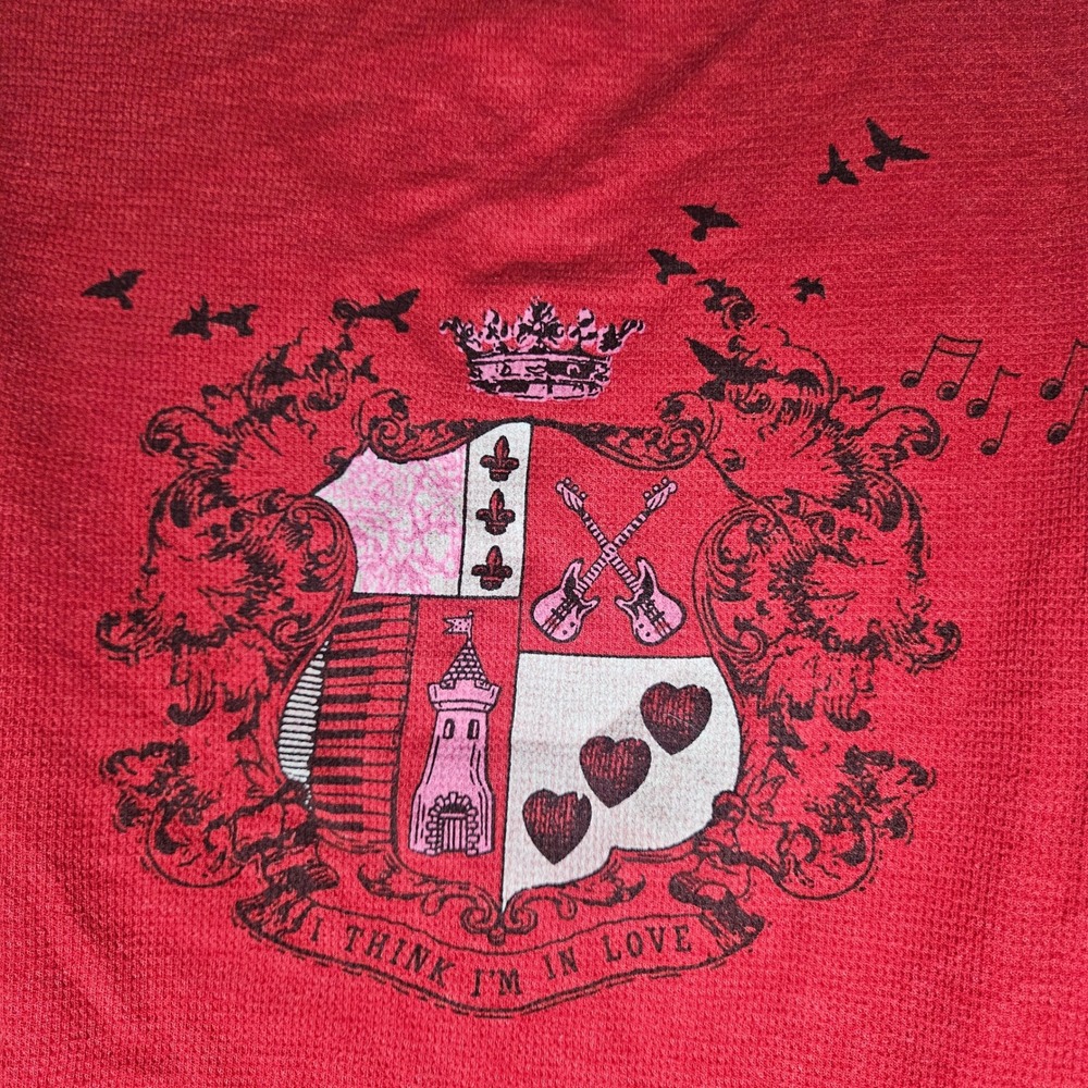 Victorias Secret PINK Red Thermal Henley Long Sleeve - Picture 4 of 6